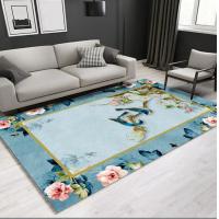 China Rectangle Polyester Fiber Living Room Floor Carpets New Chinese Style Flower  4-8 on sale