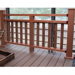 Custom WPC Hand Railing UV Resistant Balustrade WPC Recycled Materials