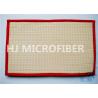 Red Fluffy Eco-Friendly Microfiber Mat Highly Absorbent With Interior Foam