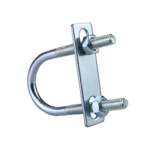 China High Quality Stainless Steel Carbon Steel Pipe Clamp Pipeline Fixture Fixation Galvanized U-shaped Bolts  U Bolt Clamp wholesale
