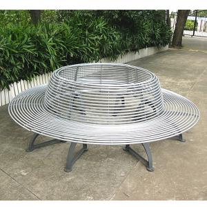 Outdoor Farmhouse Round Tree Benches With Sandblast Zinc Spraying Powder Coating Finish