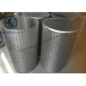 China 304 SS Johnson Wedge Wire Screen  Groundwater Wells V Shape For Drum FIlter supplier