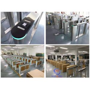 AC / DC Security Turnstile Gate With RFID Fingerprint Facial Recognition Access Control