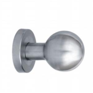 L Shape Interior Inox Tubular Lever Door Handle On Round Rose With Cylinder Escutcheon