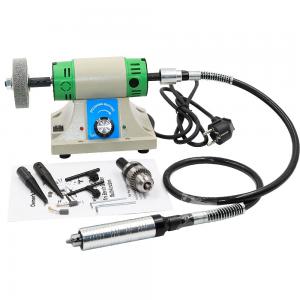 China 480W Table Top Grinder Polisher Jewelry Lathe Machine Grinder Variable Speed 10000 Rpm supplier
