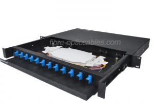 China SM Simplex SC 12Core Fiber Optic Patch Panel with adapter and pigtail wholesale