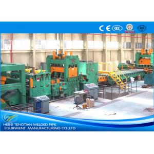 PLC Control Cut To Length Machine , Steel Coil Cutting Machine With Adjustable Speed