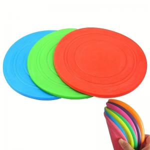 China Custom Silicone Pet Toy Silicone Rubber Toy Soft Rubber Bite Resistant Pet Training Frisbee supplier