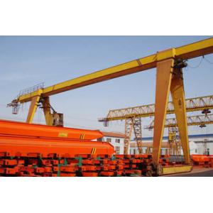 China 12 - 30m Span 30 Ton Electric Gantry Crane Wheels Cabin Remote Control With Hoist supplier