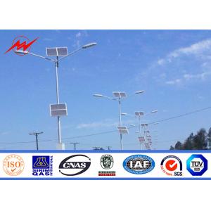 15m Galvanized High Mast Conical Street Light Pole Outdoor Ip 68 Black Surface Color