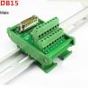 DB15 Single End Connectors D Sub 15 Pin Terminal Block Breakout Board DIN Rail