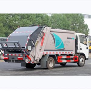 Electric Carbon Steel Compactor Garbage Truck 8280 Kg Gross Vehicle Weight