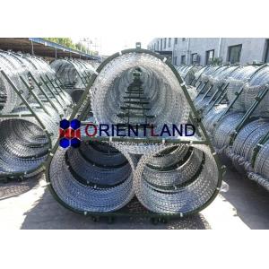 China Concertina Razor Wire Fence For Rapid Deployment System 2.5mm Diameter Triple Strand supplier