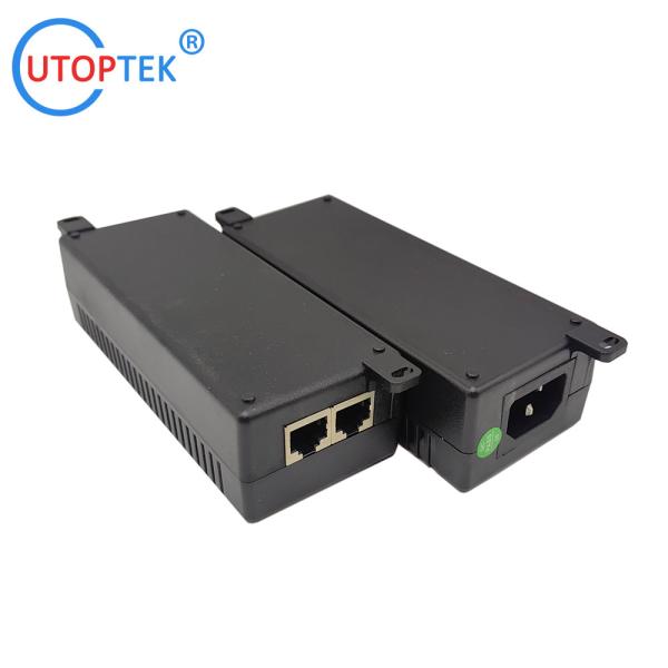 10/100/1000/2500Mbps 60W Gigabit 2.5G Standard POE Injector 802.3af/at/bt PoE data & power:100meters for Cameras wireless AP