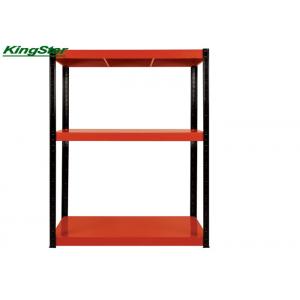 China Retail Shop 3 Shelf Metal Storage Rack Structural Integrity 500Kg Capacity supplier