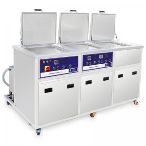 China Three Tanks Powerful Heated Ultrasonic Cleaners Precise Parts Steel , Titanium And Aluminum Components supplier