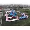 Professioanl Inflatable Floating Water Park , Water Amusement Park Obsatcle