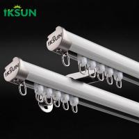 China Room Dividers Ceiling Curtain Track System Ceiling Mount Curtain Rail For Room Separation on sale