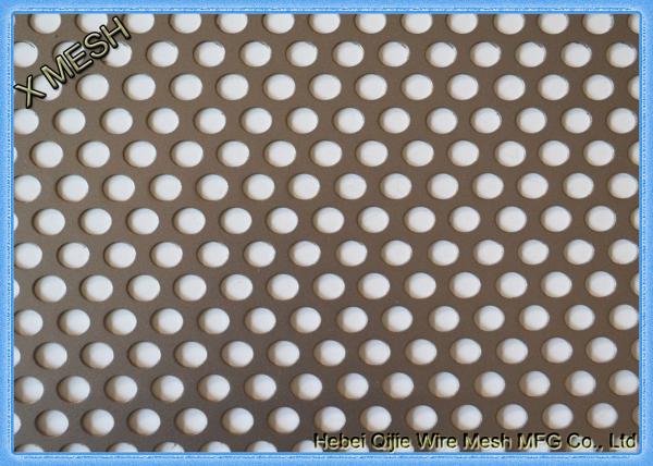 Round Hole Hot Dipped Galvanized Decorative Perforated Metal Panels Mild Steel /