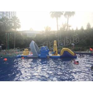 Large Floating Inflatable Aqua Park Water Games With Slide For Outdoor Entertain