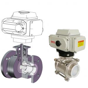 China Quarter Turn 4 Inch DN100 Electrically Operated Ball Valve supplier