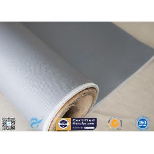 China Alkali Free Fireproof 590g Double-sides 0.45mm Silicone Coated Fiberglass Fabric supplier