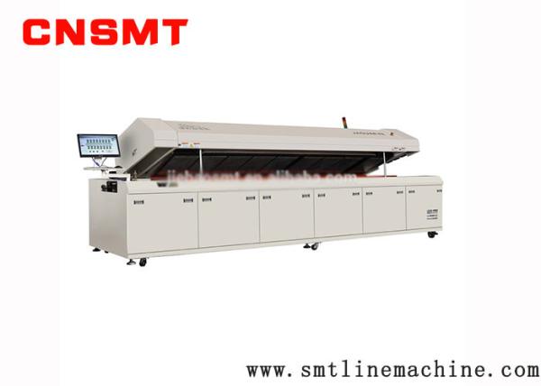 Horno sin plomo de aluminio CNSMT-RF3008 10 arriba/abajos del flujo de SMT para el PWB del conductor del LED