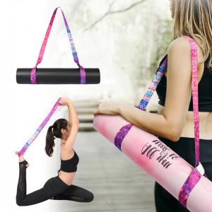 Stretch Fitness Yoga Mat Sling , Adjustable Elastic Yoga Strap Belt Exercise