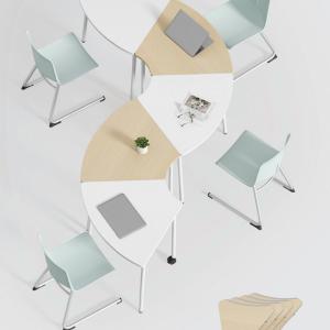 China Modern Design Folding Training Table Long Movable Splicing Conference Table wholesale