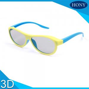 China Real D Plastic 3D Glasses For Adults Blue Orange Yellow Movie Theater Glasses supplier