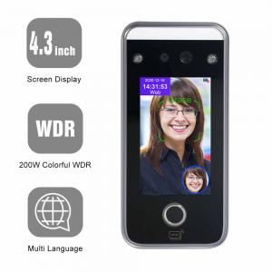 Finger Scan Face Recognition Attendance Machine RS232 RS485 Multi Verification