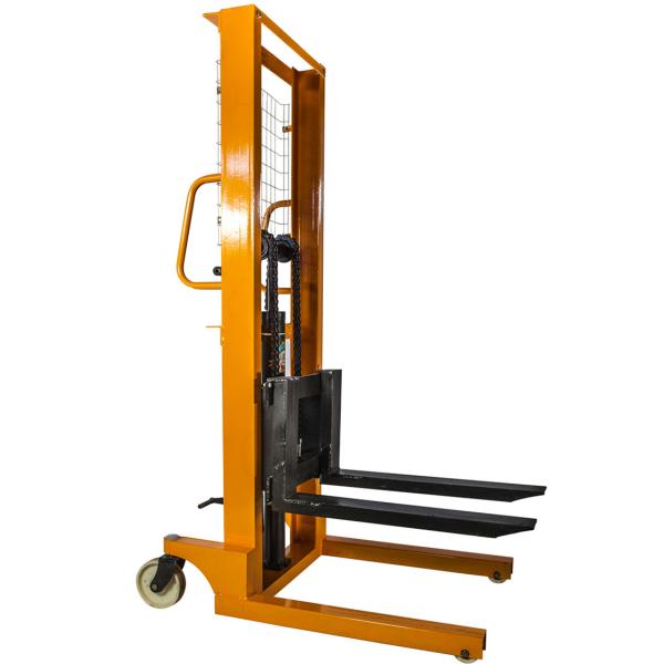 Manual Hydraulic Stacker Truck With Widened Support Legs For Double Sided Pallets 1T 2T 3T