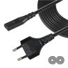China Cordon d'alimentation EU 2 broches vers C7 2.5A 250V pour appareils électroniques wholesale