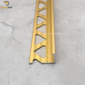 Tile Corner Trim Aluminum Gold Metal Tile Trims Customized Anodizing