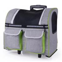 China Wholesale Wheeled Pet Bag Traveling Trolley Pet Luggage Backpack Bag With Wheels on sale