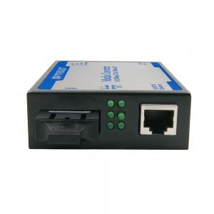 China Dual Fiber Media Converter SM 10 / 100M 1310nm 40Km SC External Power supplier