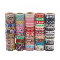 China Cute Fabric Patterned Washi Tape Strong Adhesion Scrapbook Gift Wrapping on sale