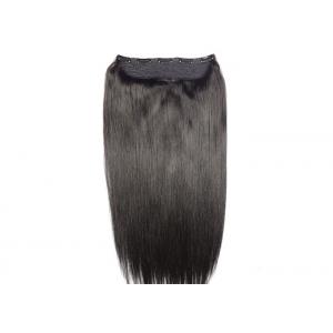 China Length 20inch Clip Lace Clip in Hair I-tip U-tip Flip in Hair Halo Hair Extensions Natural Black 1b Color supplier