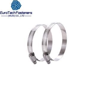 China Embossed Band Hose Clamps Stainless Steel Hose Clamp DIN 3017-1 2 3 4 5 Type A B C supplier