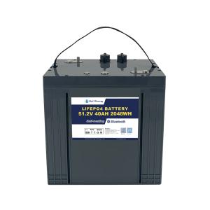 China 48V 40Ah LiFePO4 ゴルフカート バッテリー ブルーツと自己加熱機能 wholesale