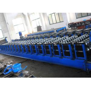 China Grain Silo Steel Corrugated Panel Roll Forming Machine For Hydraulic Punching supplier