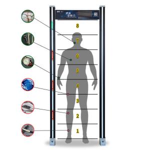 China Mobile Phones Walk Through Metal Detector Frame Gate Automatic Calibration supplier