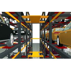 China Steel 2 Level Parking Lift Elevated Car Parking System With Motor Power 5.5 - 7.5KW supplier