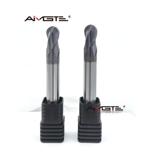 10mm 2 Flute Solid Carbide Ball Nose Endmill HRC60 Hardened Steel Milling Cutter TiAlN Coated CNC Contouring Tool Precision Radius Cutting