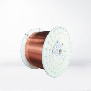 China Class 155 - 220 Rectangular Enameled Copper Wire Super Thin Coated Self Bonding Wire supplier