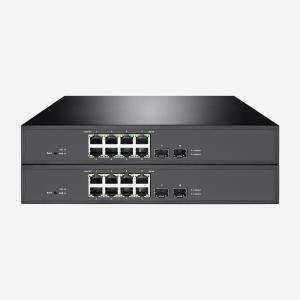 20G 8 Port Smart Poe Switch With 2 SFP Ports Layer 2 Managed Switch QoS