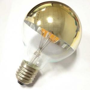 120volt bulb pendant g25/G80 led globe bulbs light Modern design goldtip half mirror