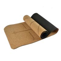 Portable lightweight natural cork nonslip yoga mats tpe base yoga mat, eco-friendly and biodegrable