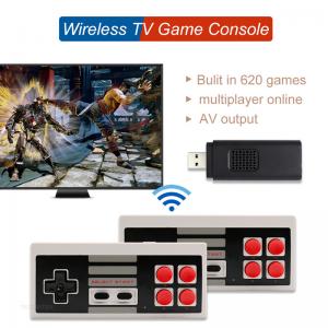 Dual Controller Wireless Gaming Controller 8 Bit 620 Games 4 Buttons
