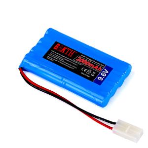 China BAKTH 9.6V 2000mAH Baterías híbridas de níquel metal 8 células con conector KET supplier